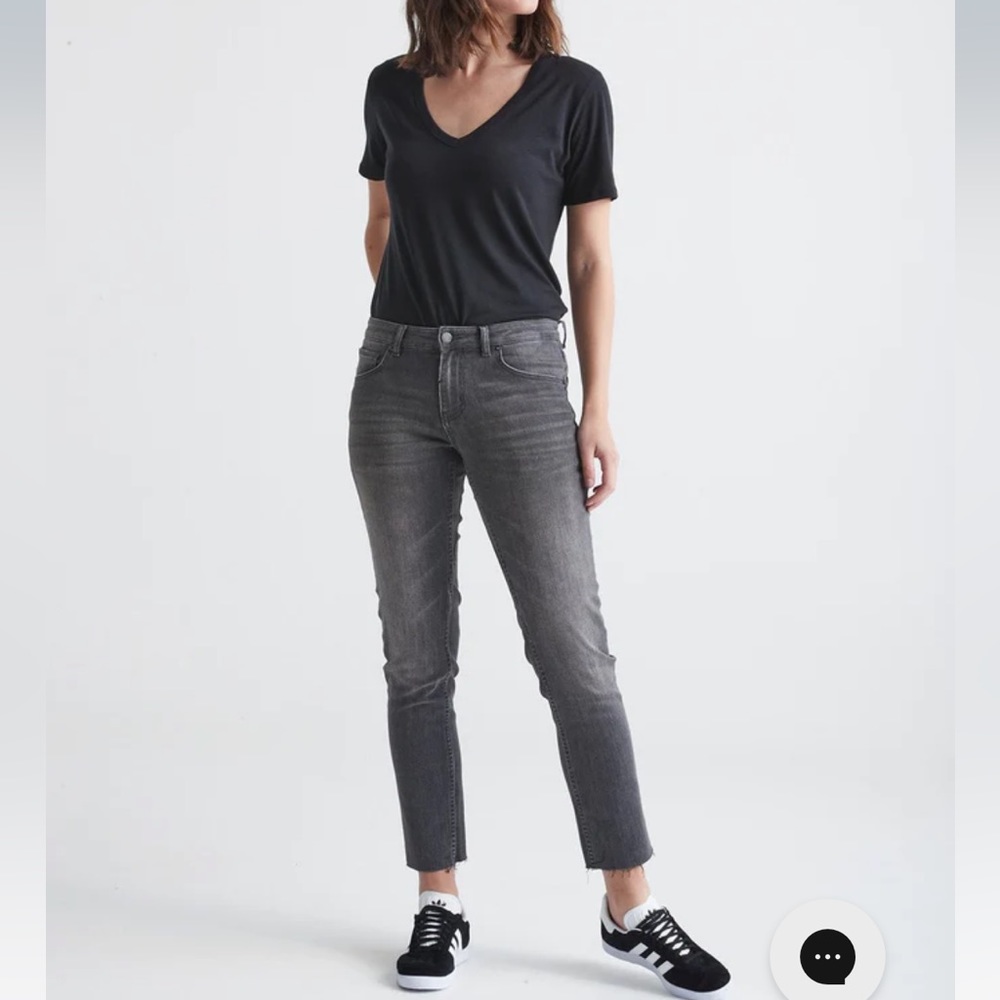 Women's Grey Ankle Crop Jeans